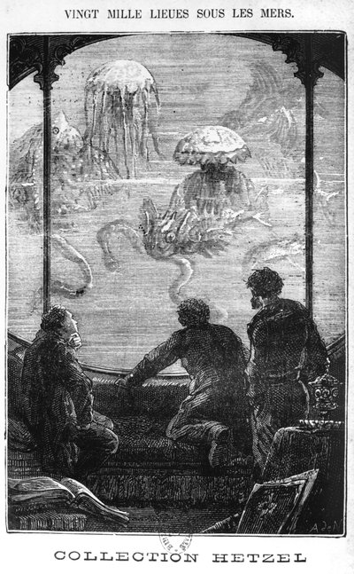 Los Pasajeros del Nautilus, ilustración de 